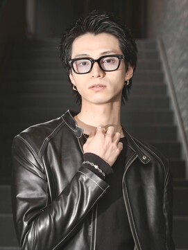 エムスラッシュ アヴェダ 自由が丘(M.SLASH AVEDA) 黒髪/アッシュブラック/アップバング/スパイキーショート/メンズ