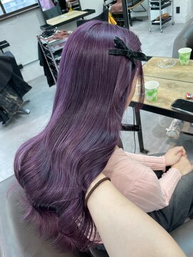 ベレーザ 渋谷(BELEZA) 9144パープルブラックラベンダーパープルレイヤーワンホンヘア