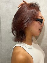 マル 薬院浄水店(MAR.co)&nbsp;MEDIUM LAYER/艶カラー　ワインレッドカラー