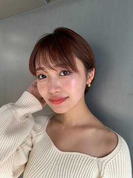 ジーナ 高田馬場(Zina) 髪質改善＊くすみベージュ丸みショート＊美髪【Zina高田馬場】