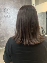 バッカ 横浜桜木町店(BACCA)&nbsp;重めボブ、ダークオリーブグレー