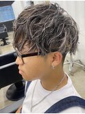 □#ショート#メッシュ#ニュアンスパーマ#韓国マッシュ