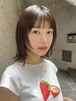 メゾンアクア 表参道(Maison ACQUA)&nbsp;+ウルフボブウルフ/小顔/ネビージュ/ボブルフ/黒髪/ワンレン