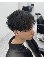 ブライト(BRIGHT)&nbsp;センターパートツイストスパイラルパーマ静岡メンズ