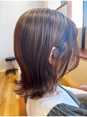 白髪ぼかしハイライト【松山美容室】