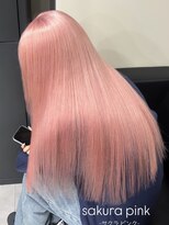 ベレーザ 渋谷(BELEZA) 14553ブリーチ&ダブルカラーベビーピンクホワイトピンク