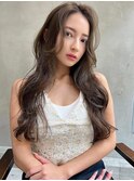 Aimee 町田 オリーブベージュ×ミックス巻き