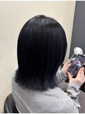 【外ハネボブ×ブルーブラック】くびれヘア/鎌取/林愛華