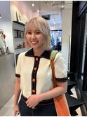 【表参道sheta小林】小顔ハイトーンボブクラゲヘアー