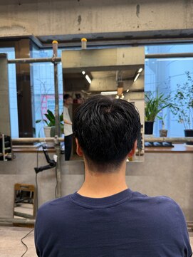 タメ(tame-) サーフカール/フェザーパーマ/ブルーブラック【都賀/メンズ】