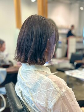 アコロン 武蔵小杉(acoron.) 小顔前髪×ラベンダーカラー×イヤリングカラー×武蔵小杉