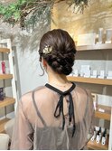 結婚式ヘアセットyu #お呼ばれヘア#ヘアセット#ヘアアレンジ