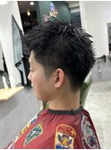 MEN'SHAIRウルフカルマパーマメンズショートイージーパーマ