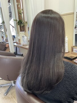 コアフィールフィス(COIFFURE fils) ラベンダーアッシュ 髪質改善トリートメント ロングレイヤー