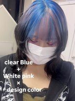 アーチフォーヘア 心斎橋店(a-rch for hair)&nbsp;ピンク×クリアブルー×ブラック
