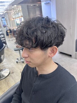 ロンドシエル 横浜(Lond ciel) men's/メンズ/フェザーパーマ/黒染め/韓国/顔周り/波巻き/横浜