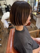 ロウスリー(Lowsly)&nbsp;マッシュボブフェイスラインレイヤープレイングカラーピンク30代