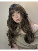 ベル 銀座並木通り店(Belle) 透明感オリーブベージュ×柔らかレイヤー