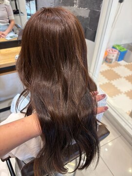 アース いわき店(HAIR&MAKE EARTH) ナチュラルブラウン×大人可愛いゆるふわシフォンロング