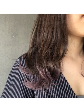 アピッシュ ギンザ(apish ginza) tomoヘア＊似合わせケアブリーチデザインカラー　シアーパープル