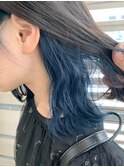 【Zina 渋谷】フリンジウェーブ×パールブルー