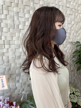 オリバー(ORiVER) ラベンダーカラーゆるウェーブロング