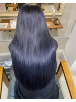 ルフレ 新宿歌舞伎町店(Reflet)&nbsp;ブルーブラック/ブリーチ/ハイトーン/韓国/ヘアセット/カット