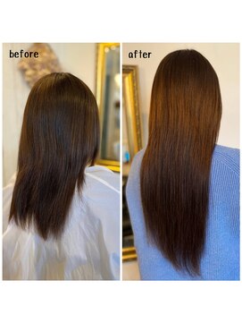 エクステンション キュー(extension Q) プルエクステ/ダイヤモンド毛質52cm(胸下)