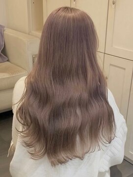 ベレーザ 渋谷(BELEZA) 3634ミルクティーアッシュハイトーンカラーグレーベージュロング