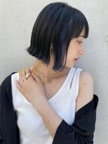 トルネード(TORNADO)&nbsp;韓国風 外国人風 イヤリングカラー 切りっぱなしボブ A727