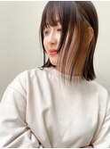 切りっぱなしミディアム./髪質改善/ヘッドスパ