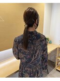 #タイト#ダウンスタイル#簡単アレンジ#ヘアセット