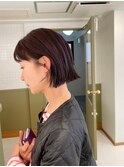 【emme×石崎 】ぱっつんボブ/艶髪ショート