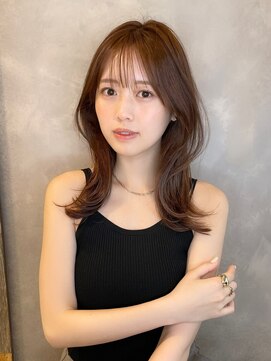 トルネード(TORNADO) 切りっぱなしボブ美髪ピンクブラウンくびれミディ M20240330