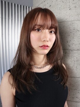 パール(PEAR+L) たっぷりレイヤー × 透けるベージュ