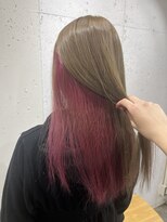 アジールヘア 北千住駅西口店(agir hair)&nbsp;インナーカラーかわいいピンクカラー北千住