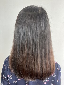 トップヘアー 本店(TOP HAIR) ミディアムストレート／ナチュラル/ツヤ/10代20代30代