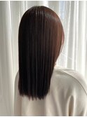 【ChaoMICHI sachika】艶髪　髪質改善ストレート　ブラウンヘア