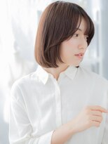 モッズヘア 越谷(mod's hair)&nbsp;艶感斜めバング黒髪ボブディヘルシースタイルa越谷20代30代40代