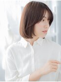 艶感斜めバング黒髪ボブディヘルシースタイルa越谷20代30代40代