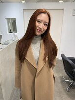 ジーナ オモテサンドウ(XENA)&nbsp;ブリーチなしのオレンジブラウン