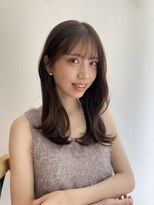 ガーランド (Garland) 大人かわいい小顔顔まわりレイヤーロングレイヤーマロンベージュ