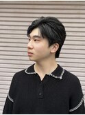 20代30代40代流行ツーブロック刈り上げスーツ黒髪