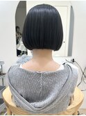 say.イメチェン外ハネボブ美髪ワイドバング黒髪ボブ韓国アッシュ