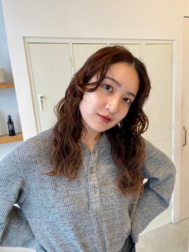 メルト 京橋店(melt) #ゆるふわパーマ #ミディアムパーマ