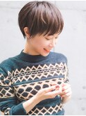 ショートカット×ひし形ショートボブ×前髪あり20代30代40代 s03