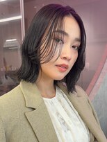 ロンドワン 三宮元町(Lond one) くびれボブ/暗めグレージュ