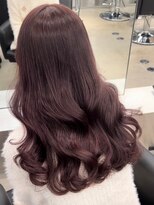 ペレ 栄 アネックス(PELE栄ANNEX) 韓国 くびれロング レイヤー ワンホンヘア 小顔前髪