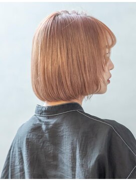 ヘアーズ 広畑東新町店(hairs) ベージュピンク×内巻きボブ