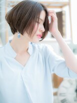 カバーヘア 上尾西口店(COVER HAIR)&nbsp;センターパートオリーブグレージュ小顔ボブh4上尾20代30代40代